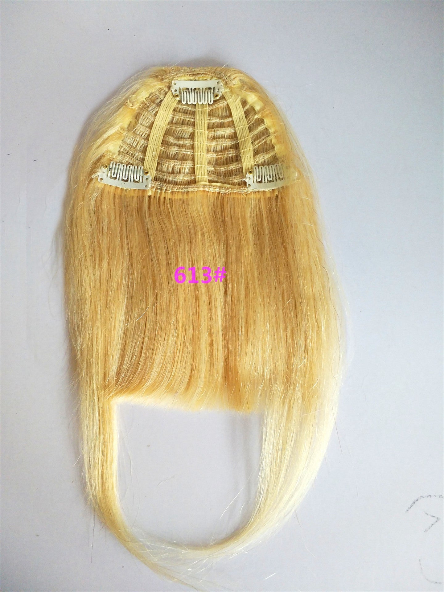 Classy Graceful Triangle Human Hair Set Wig Bangs