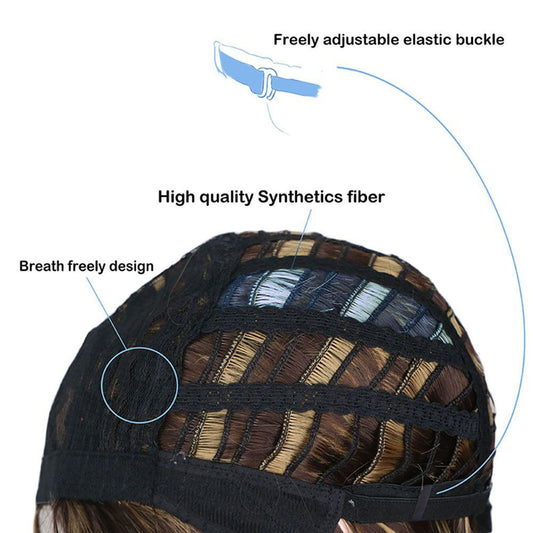 Tong Gu He Black Fiber Anime Short Hair Laminating Film Cos Wig