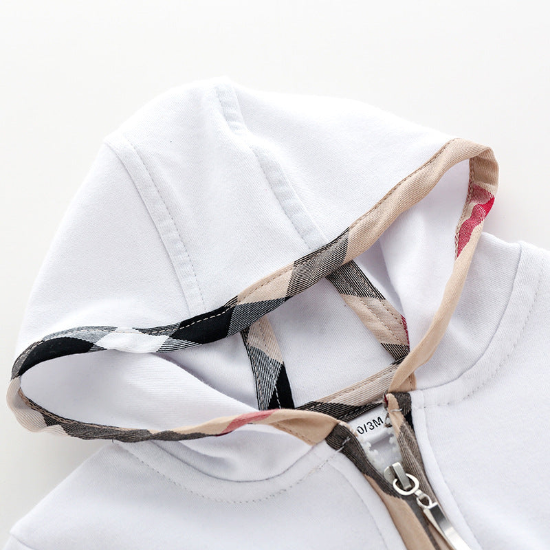 Male Born Thickened Jumpsuit Spring Cute Rompers Outer Coat Female Jumpsuit, Climbing Suit