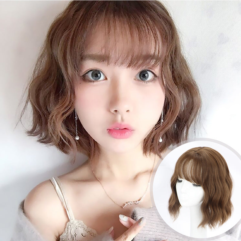 Strict Female Water Ripple Round Face Small Wig Short Curly Hair