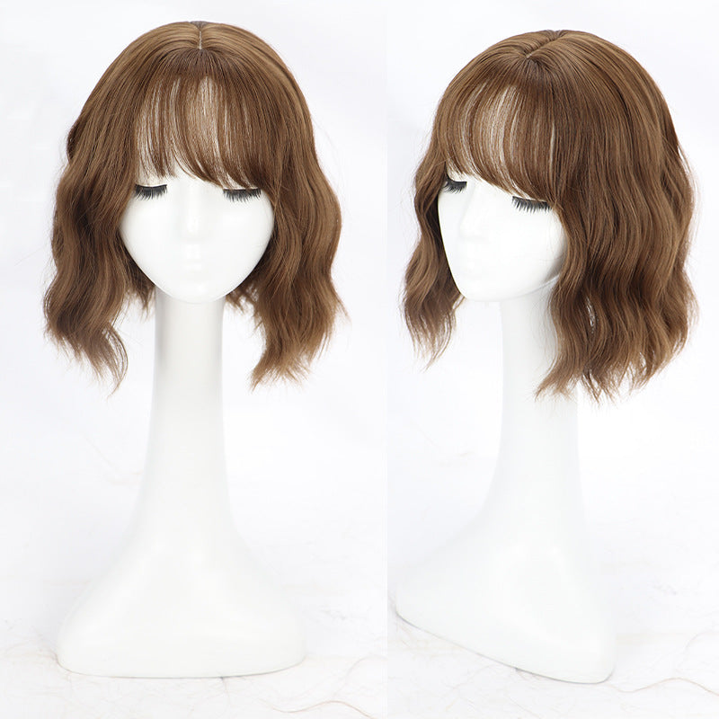 Strict Female Water Ripple Round Face Small Wig Short Curly Hair
