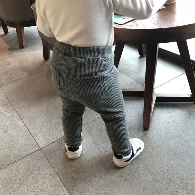 Leggings High Waist Belly Protection Trousers Cotton Children's Pants