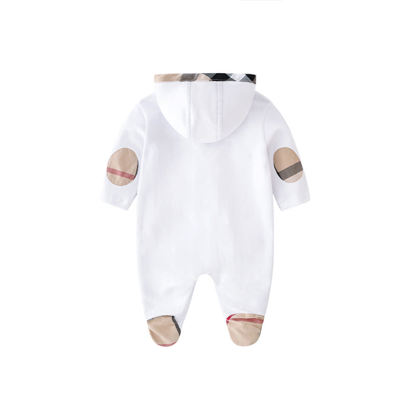 Male Born Thickened Jumpsuit Spring Cute Rompers Outer Coat Female Jumpsuit, Climbing Suit