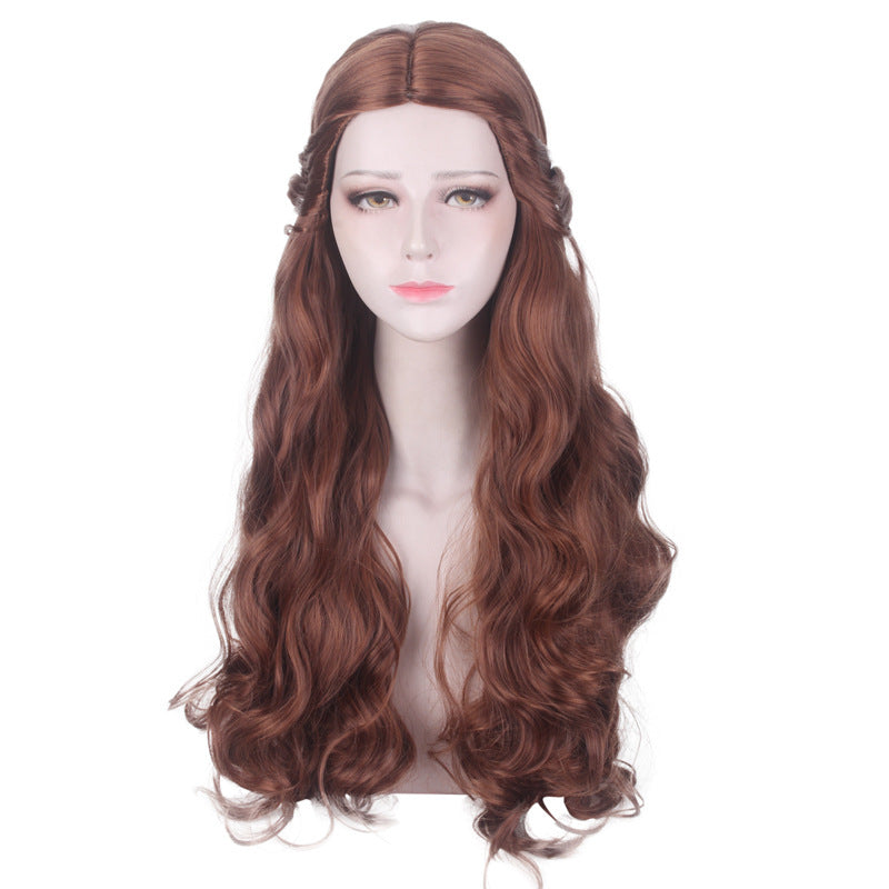 Princess Real Movie Mixed Brown Hair Cos Wig