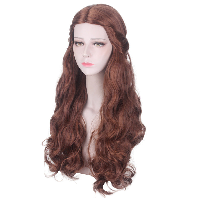 Princess Real Movie Mixed Brown Hair Cos Wig