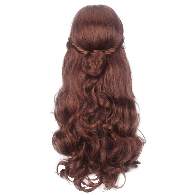 Princess Real Movie Mixed Brown Hair Cos Wig