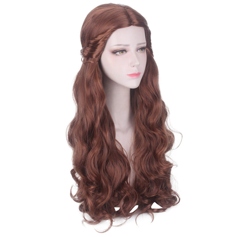 Princess Real Movie Mixed Brown Hair Cos Wig