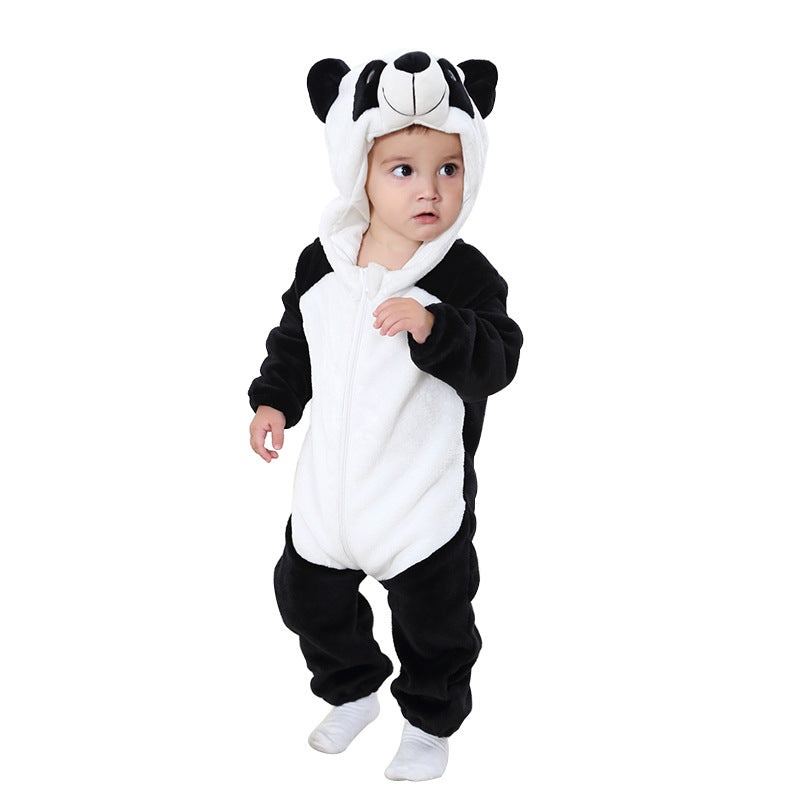 Flannel Jumpsuit Romper Cartoon Performance Clothes Jumpsuit, Climbing Suit
