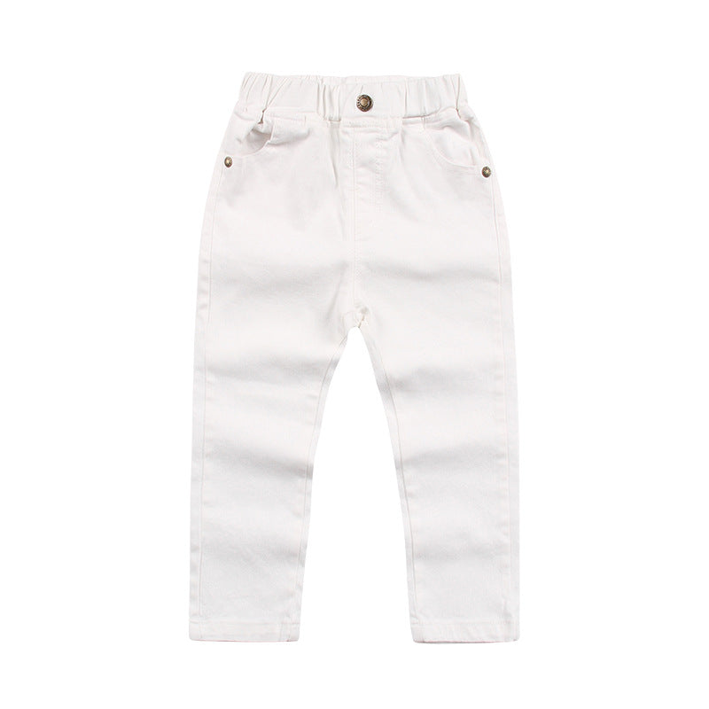 Children's Solid Color Casual Trousers Slim Fit Children's Pants