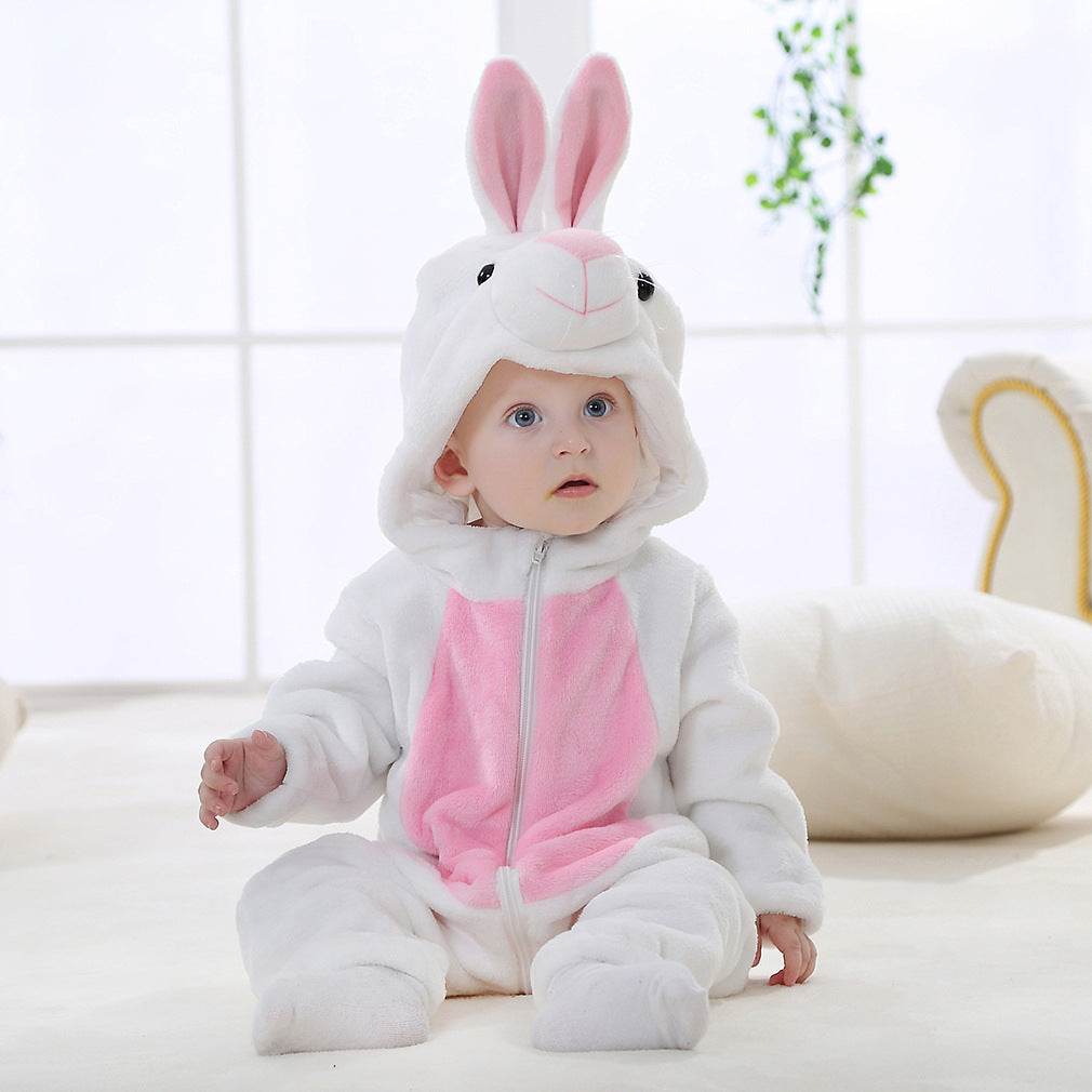 Flannel Jumpsuit Romper Cartoon Performance Clothes Jumpsuit, Climbing Suit