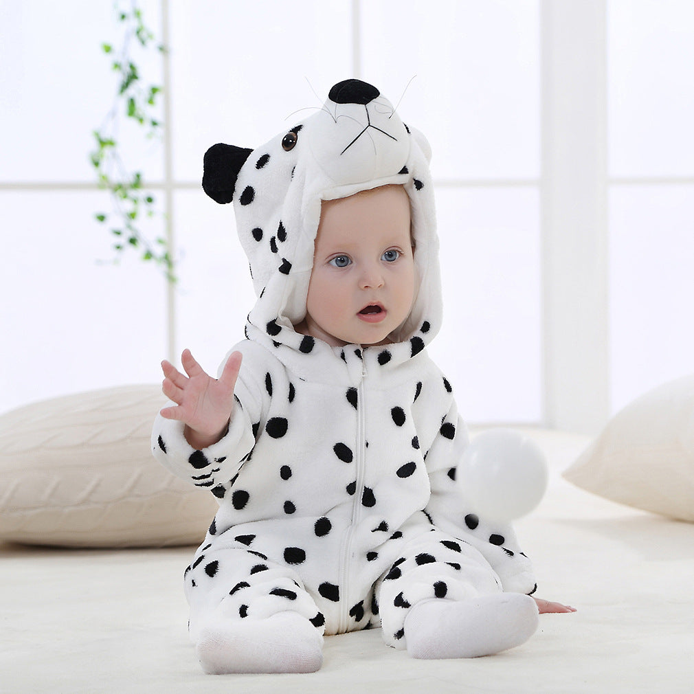 Flannel Jumpsuit Romper Cartoon Performance Clothes Jumpsuit, Climbing Suit