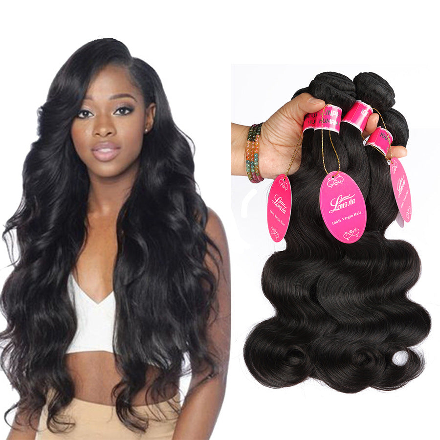 Versatile New Person Straight Weft Set Real Hair Wig