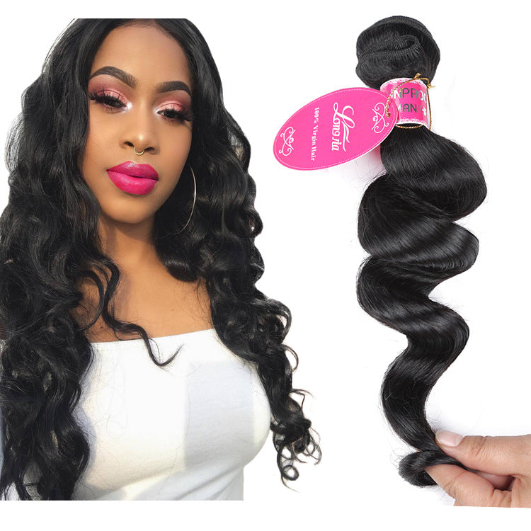 Versatile New Person Straight Weft Set Real Hair Wig