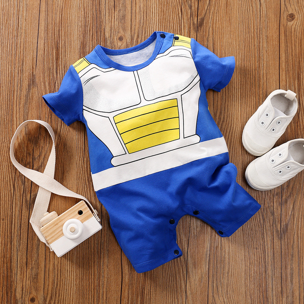 Cartoon Jumpsuit Full Cotton Thin Section Pullover Rompers Long Sleeve Jumpsuit, Climbing Suit