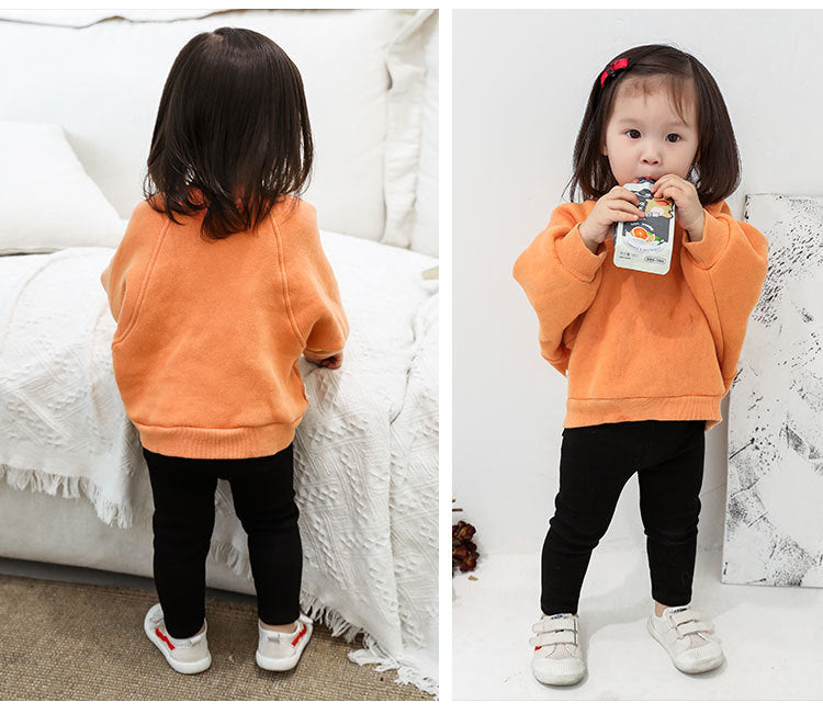 Leggings High Waist Belly Protection Trousers Cotton Children's Pants
