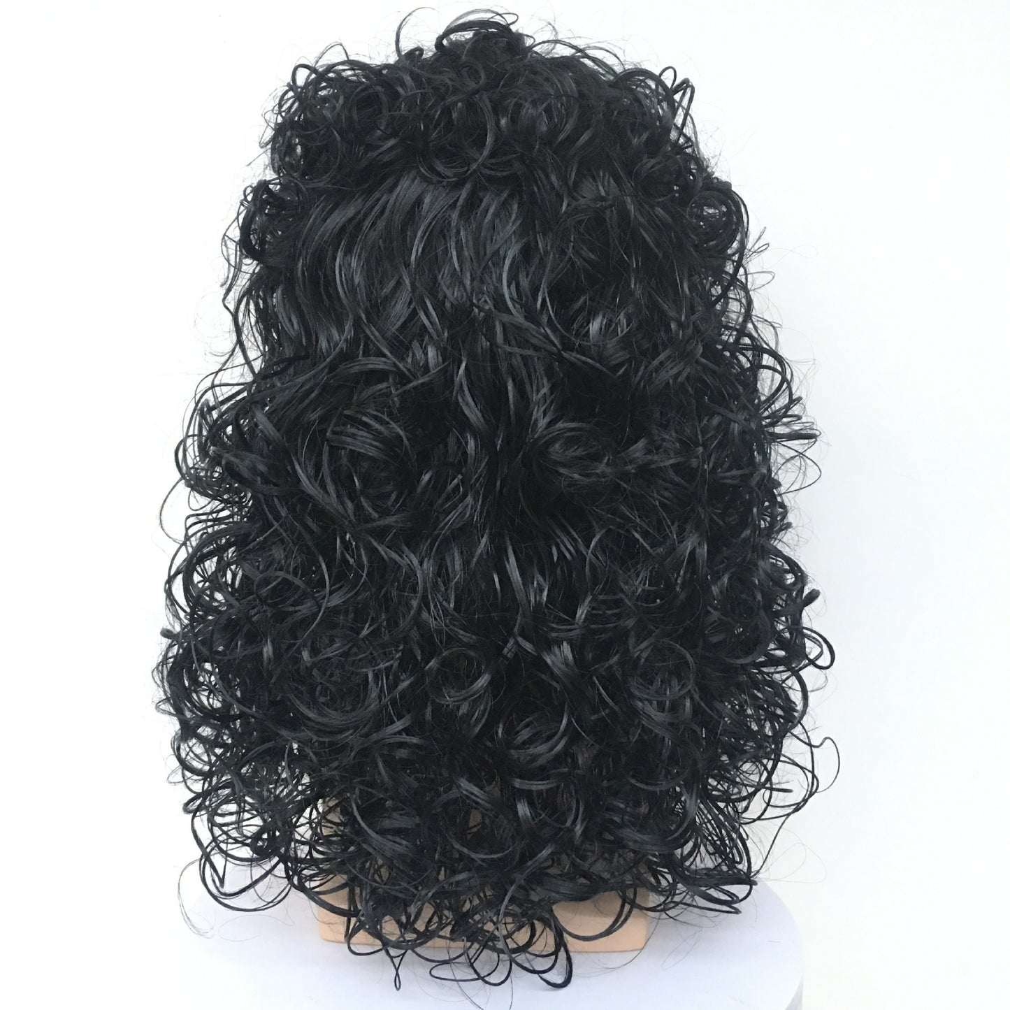 Men's Fluffy Long Curly Chemical Fiber African Wigs Wig Short Straight Hair