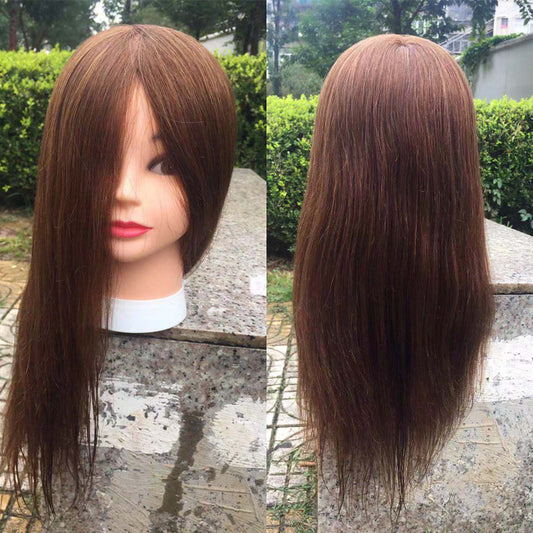 Hair Real Human Mannequin Head Bleaching Dyeing Practice Mock Other Wig