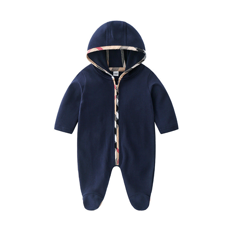 Male Born Thickened Jumpsuit Spring Cute Rompers Outer Coat Female Jumpsuit, Climbing Suit