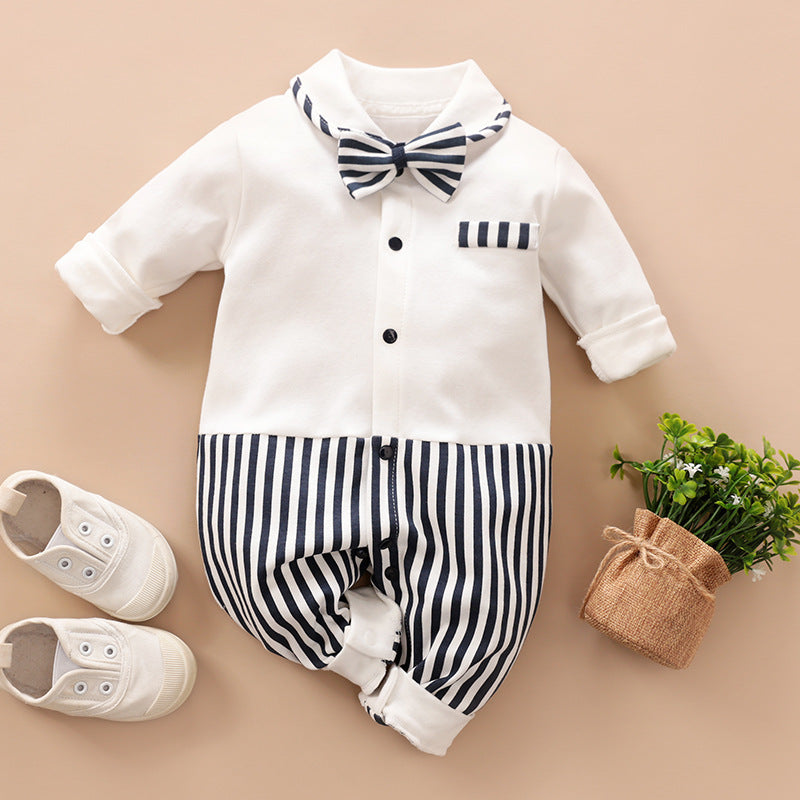Class Gentleman Romper One Year Old Celebration Dress Jumpsuit, Climbing Suit
