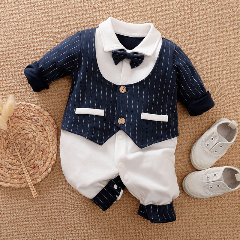 Class Gentleman Romper One Year Old Celebration Dress Jumpsuit, Climbing Suit
