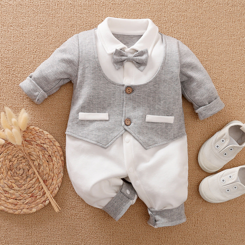 Class Gentleman Romper One Year Old Celebration Dress Jumpsuit, Climbing Suit