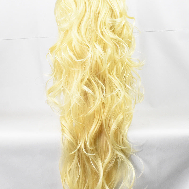 Children's Winding Two Color Gradient Long Hair Fiber Twee Ghost Moon Cos Wig