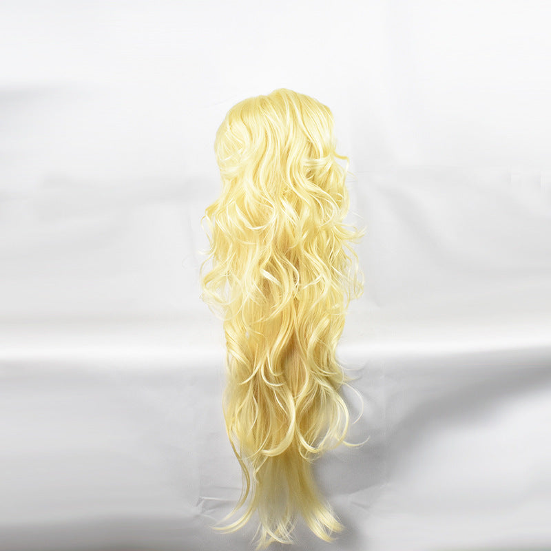 Children's Winding Two Color Gradient Long Hair Fiber Twee Ghost Moon Cos Wig