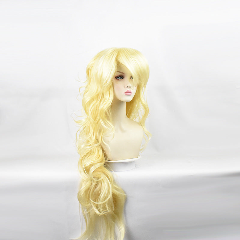 Children's Winding Two Color Gradient Long Hair Fiber Twee Ghost Moon Cos Wig