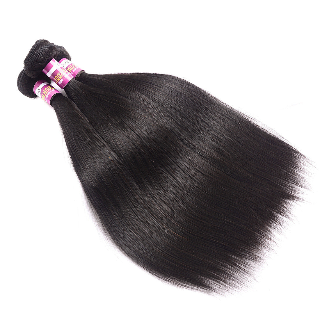 Pretty Human Hair Extension Long Straight Wig