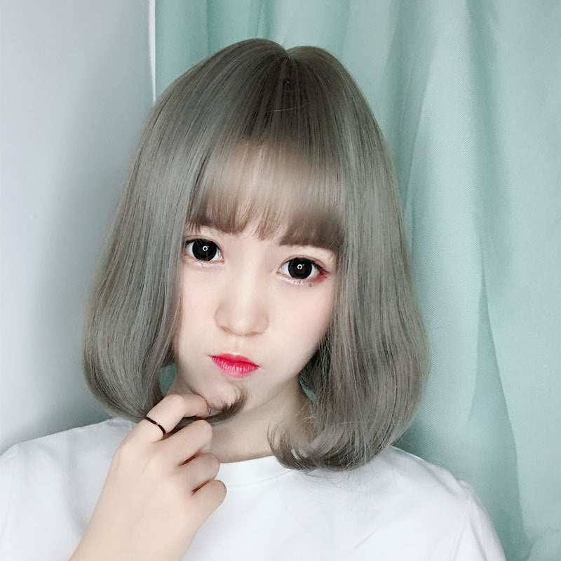 Versatile Women's Air Bangs Synthetic Wigs Wig Short Curly Hair