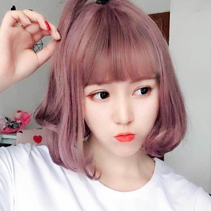 Versatile Women's Air Bangs Synthetic Wigs Wig Short Curly Hair