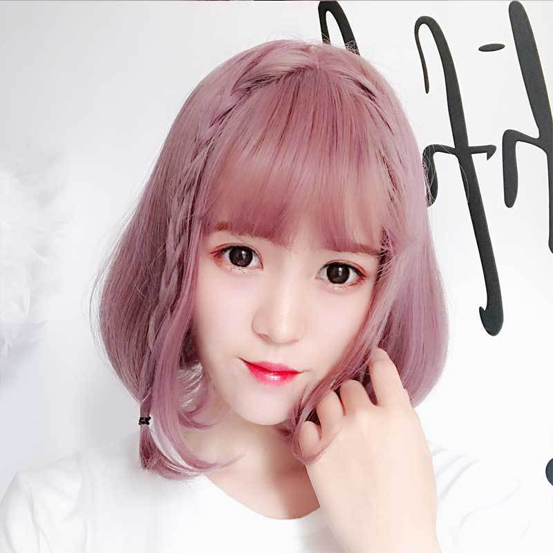 Versatile Women's Air Bangs Synthetic Wigs Wig Short Curly Hair