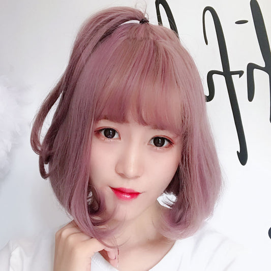 Versatile Women's Air Bangs Synthetic Wigs Wig Short Curly Hair