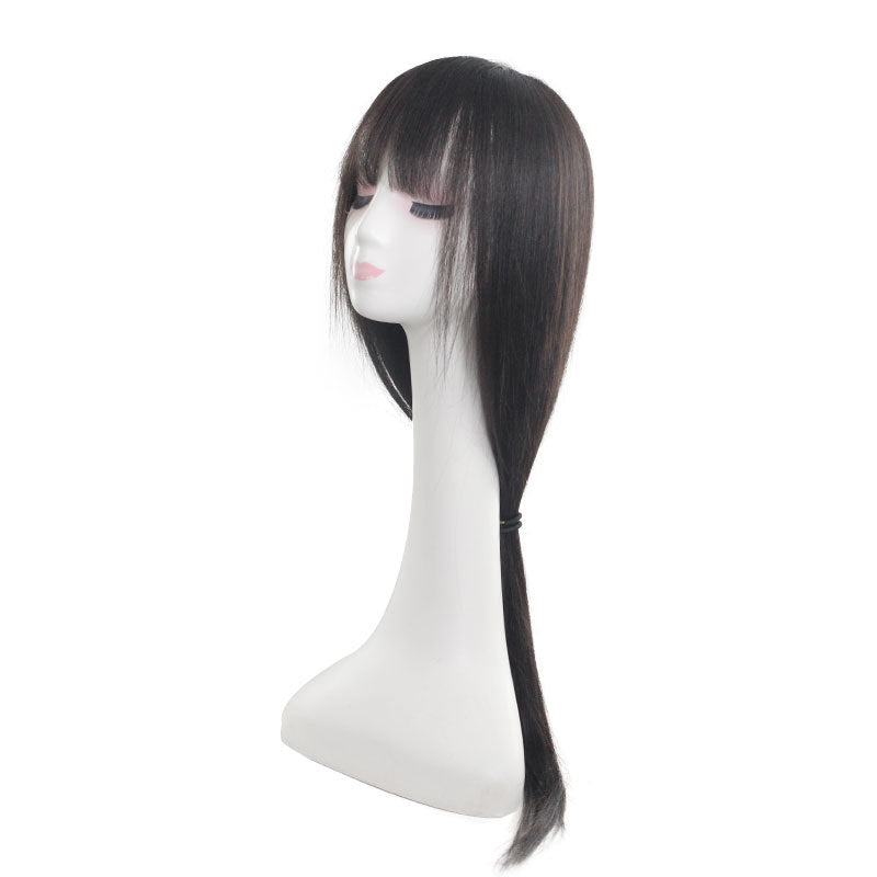 Women's Realistic Natural Mid-length Front Lace Delivery Long Straight Wig