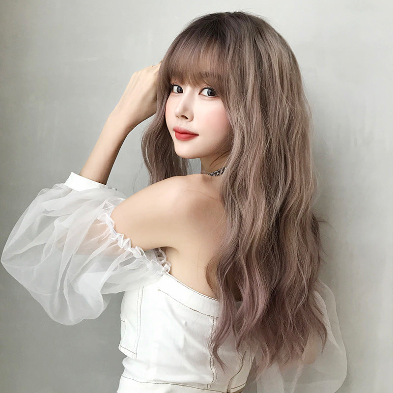 Women's Hair Wave Natural Fluffy Full Top Cover Wig Long Curls