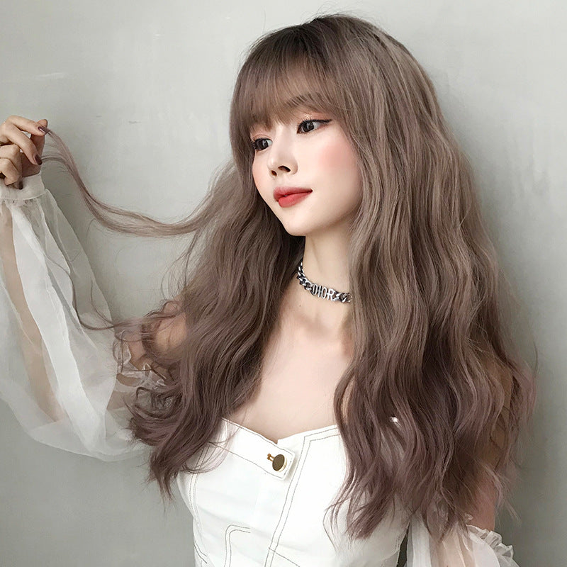 Women's Hair Wave Natural Fluffy Full Top Cover Wig Long Curls
