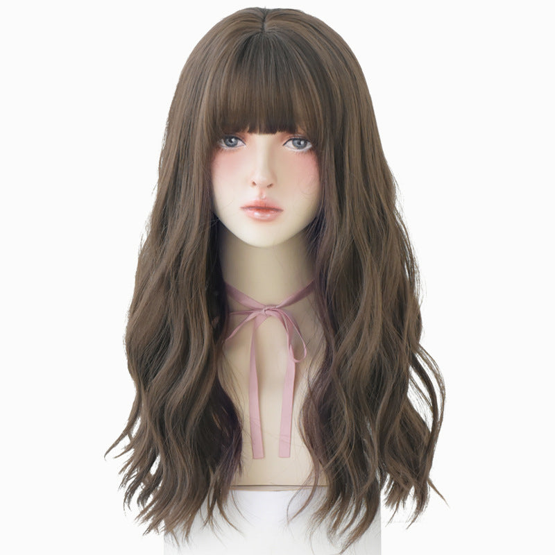 Women's Hair Wave Natural Fluffy Full Top Cover Wig Long Curls