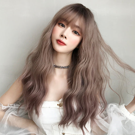 Women's Hair Wave Natural Fluffy Full Top Cover Wig Long Curls