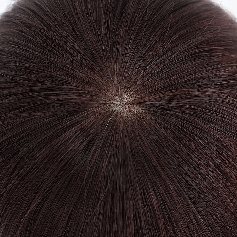 Women's Hairpiece Cover Gray Hair Set Real Supplementing Piece One-piece Thin Wig