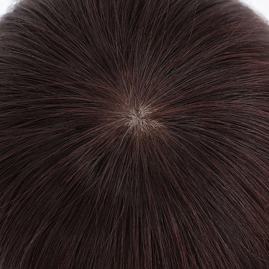 Women's Hairpiece Cover Gray Hair Set Real Supplementing Piece One-piece Thin Wig