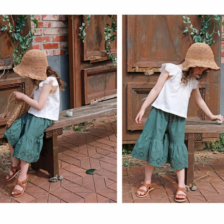 Summer Strawberry Shan Korean Style Fashion Breathable Children's Pants