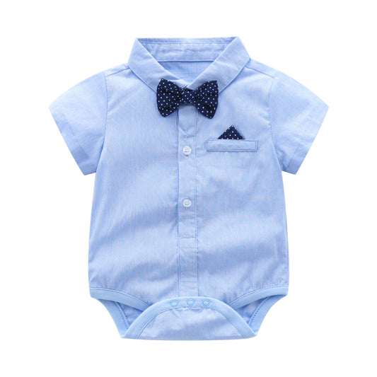 Bow Tie Suspender Pants Boy One Month Old Outfit Year Children's Suit
