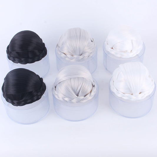 Costume Style Whip Hair Bag Universal Part Black Sier White Cos Wig