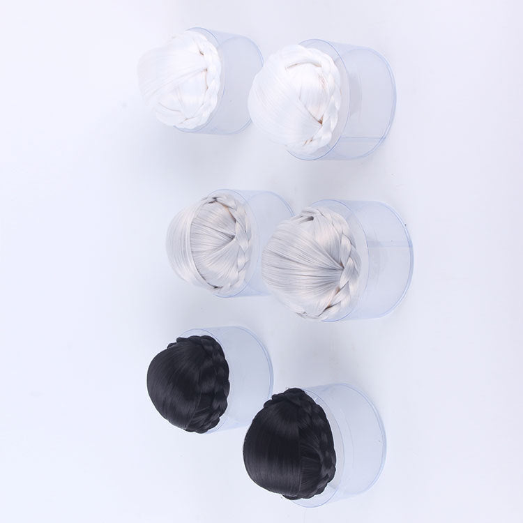 Costume Style Whip Hair Bag Universal Part Black Sier White Cos Wig