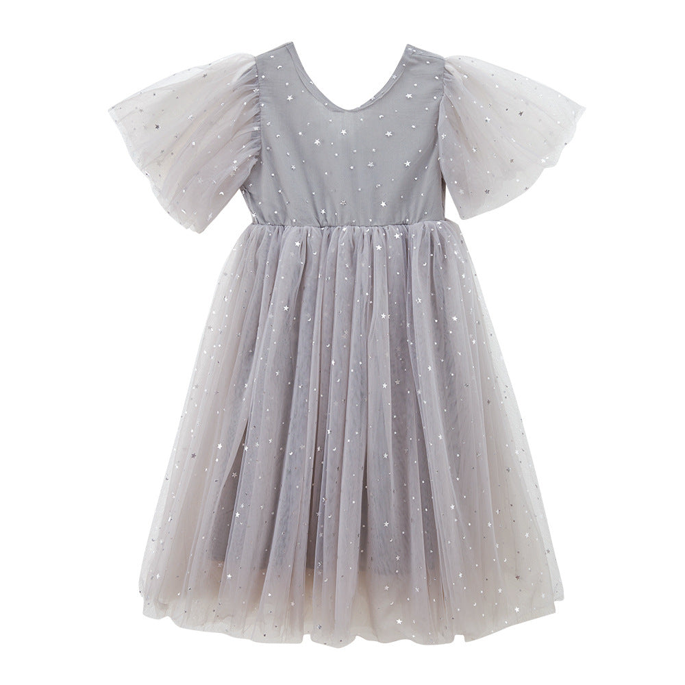 Children's Summer Princess Tulle Skirt Clothing Mesh Children's Dress