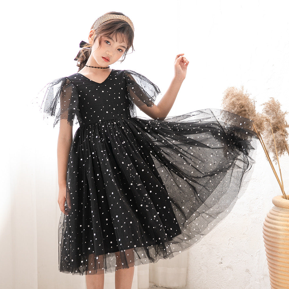 Children's Summer Princess Tulle Skirt Clothing Mesh Children's Dress