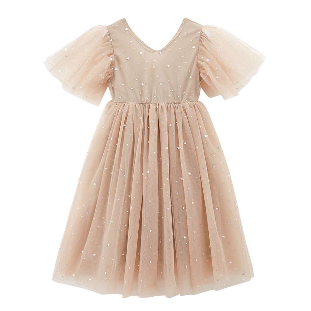 Children's Summer Princess Tulle Skirt Clothing Mesh Children's Dress
