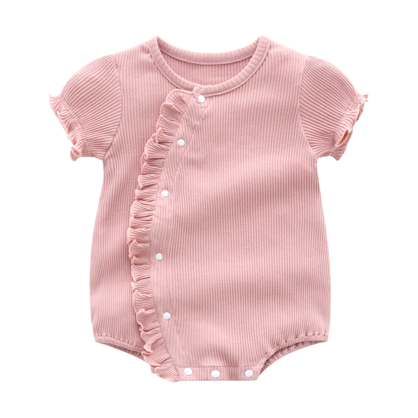 Children's Clothing Clothes Korean Style Short-sleeved Rompers Jumpsuit Crawling Butt Wrap Jumpsuit, Climbing Suit