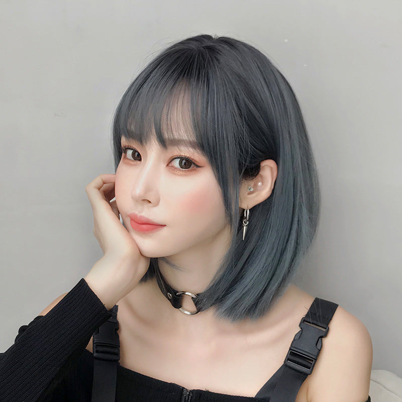 Female Style Air Bangs Headgear Fashion Wig Short Straight Hair