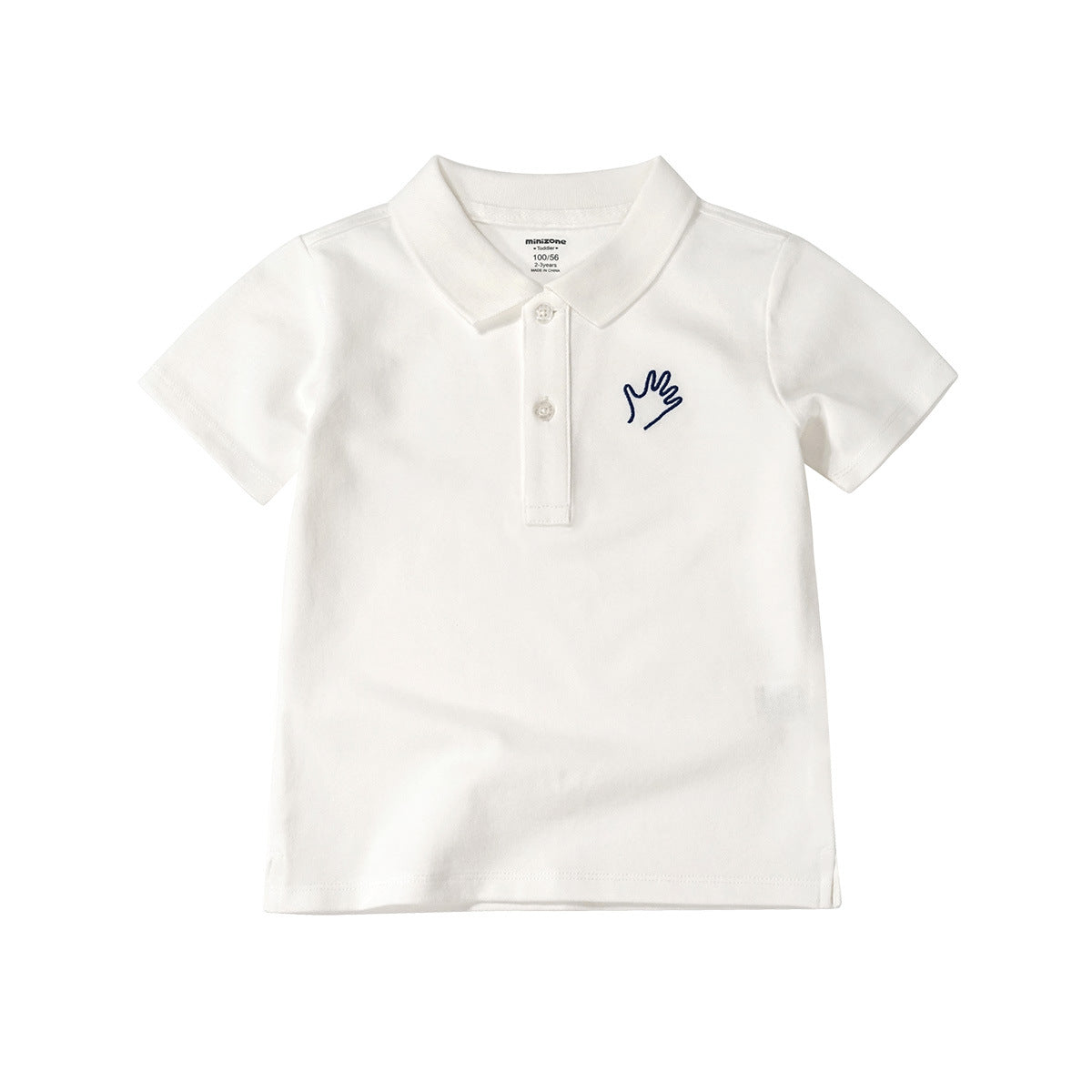 Children's Shirt Autumn Solid Color Polo Collar Comfortable Children's T-shirt